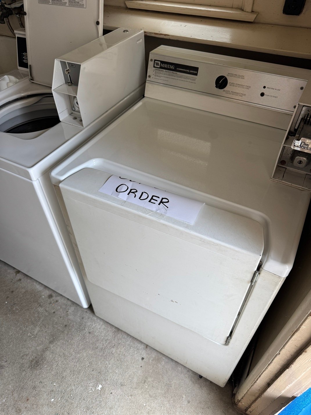 Commercial Laundromat Dryer Repair: Belt, Rollers and Idler Pulley Replaced