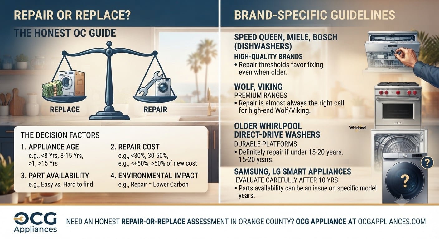 repair vs. replace your appliance the honest orange county guide