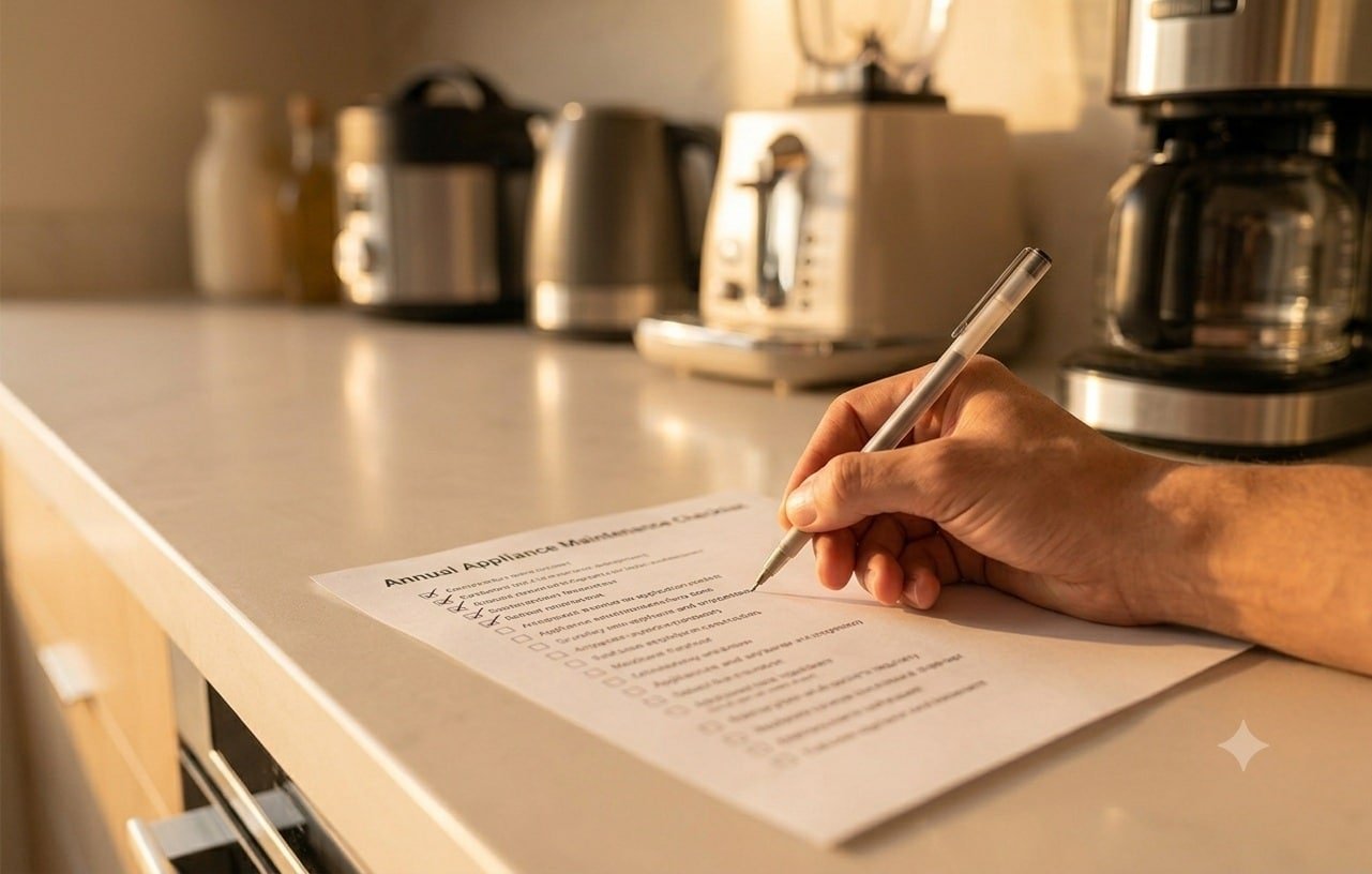 annual appliance maintenance checklist