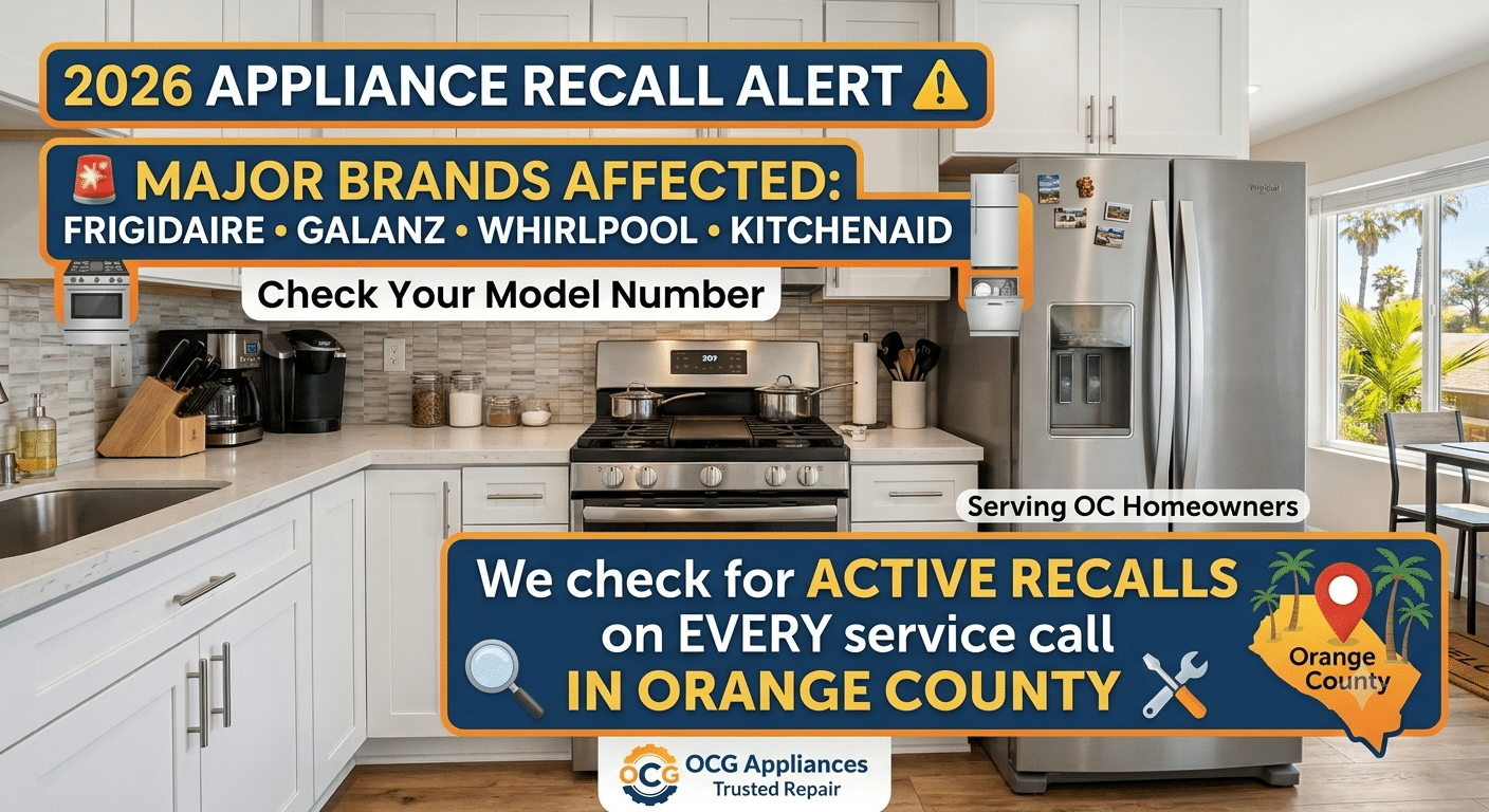 Is Your Appliance on the 2026 Recall List? An Orange County Homeowner's Guide